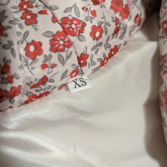 Patchwork Floral Quilted Jacket Cottagecore Shacket Oversized Xsmall - Picture 10 of 11